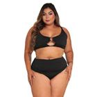 Biquíni Plus Size Cintura Alta Argola com Bojo Removível