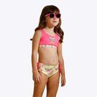 Biquíni Rosa Borboleta Infantil Feminino Poah Noah 52910