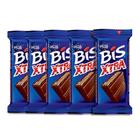 Bis Xtra Original ao Leite Lacta Kit com 5 unidades de 45g