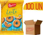 Biscoito Bauducco 11,8G Amanteigado Sabor Leite 100 Unidades