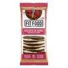 Biscoito de Arroz Integral Chocolate Amargo FIT FOOD 60g