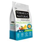 Biscoito Fórmula Natural Dog Biscuits Batata Doce, Banana e Linhaça para Cães Adultos Raças Minis e Pequenas - 250 g