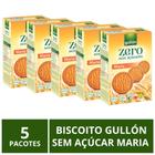 Biscoito Gullón Sem Açúcar, Maria, 5 Pacotes de 400g