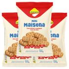 Biscoito Mini Maisena Diet, Zero Lactose Lowçucar contendo 3 pacotes de 100g cada