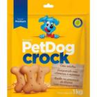 Biscoito pet dog crock ração para cães petisco cachorro comida premium 1kg