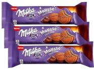 Biscoito Recheado Milka Mousse Chocolate Importado 116g - 3 Unid