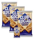 Biscoito Salgado Club Social Integral C 6 Unidades Kit 3