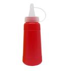 Bisnaga Plastica Molho Ketchup Mostarda Maionese Vermelho 200ml 1 unidades