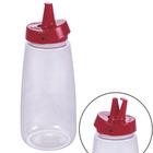 Bisnaga vermelha de ketchup 520ml com tampa Flip Plasutil ref. 16289