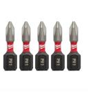 Bit Philips PH1 x 25mm com 5 peças MILWAUKEE 48-32-4661