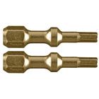 Bits de Torção Allen Hexagonal 2,5 30mm Makita Impact Gold B-42329 com 2 Bits