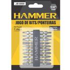 Bits para Parafusadeira Jg Misto Philips Fenda 65 mm. JB6000 com 10 peças Hammer