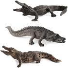 BLAPNK 3 Pcs Simulados Crocodilos Modelo De brinquedo, Estatuetas realistas de jacaré coleção Playset Science Adereços Educacionais