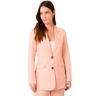 Blazer Dudalina Alongado Linho In24 Rosa Feminino