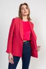 Blazer em alfaiataria solto alongado feminino