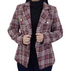 Blazer Feminino Aramodu Tweed Vermelho Mescla - 12361