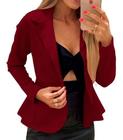 Blazer Feminino Casaquinho Curto  Em neoprene