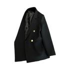 Blazer Feminino Casual Elegante - Cor Sólida - Estilo Coreano