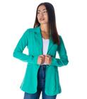 Blazer Feminino De Microfibra Misso Verde