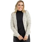 Blazer Feminino Xadrez Aberto Casual Tweed Vintage Slim 3325A