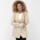 Blazer Malise em Linho Manga Longa com Ombreira Feminino