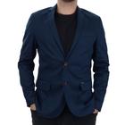 Blazer Masculino Docthos Slim Sarja Azul Noite - 609119