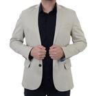 Blazer Masculino Docthos Slim Sarja Bege Areia - 609119