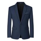 Blazer Mylldey Slim Fit, terno casual de negócios para homens, azul M