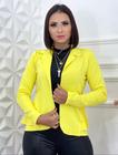 Blazer Neopreme Tamanho padrão Feminino Elegante Tendência Moda inverno Clássico Charmosa