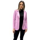 Blazer Simô Aberto Manga Longa Básico Feminino