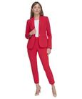 Blazer Tommy Hilfiger feminino escarlate tamanho 10 com um botão