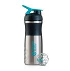 Blender Bottle Sport Mixer Aluminio Preto c/ Verde Aqua (830ml) - Blender Bottle