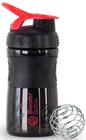 Blender Bottle Sport Mixer Preta/Vermelha (590ml) - Blender Bottle