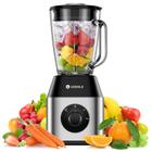 Blender KIDISLE Crusher 2.0 1200W 1.5L Frasco de vidro em aço inoxidável