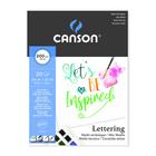 Bloco A4 Canson 200g Lettering Mix Media Branco 20 Folhas