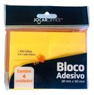 Bloco Adesivo 38mm x 50mm 100 Folhas C/ 4 Blocos Jocar Office