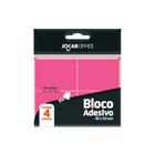 Bloco Adesivo 38x50mm 100 Folhas c/ 4 Un Jocar Office