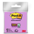 Bloco adesivo 3M post-it 76X76mm roxo 45 folhas