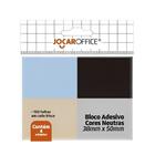 Bloco Adesivo Jocar Office 100 Folhas Cores Neutras 38X50