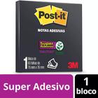 Bloco Adesivo Post It 3M Preto 60 Folhas 76x76mm