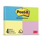 Bloco Adesivo Post-it 4 Cores Neon 38x50mm 3M