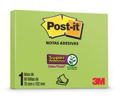 Bloco Adesivo Post-It 76mm x 102mm 657 Neon Com 90 Folhas - 3M