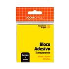 Bloco Adesivo Recado 76x76 Transparente Amarelo 50 Folhas - Jocar Office