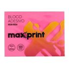 Bloco adesivo rosa neon 76mm x 102mm 100 folhas maxprint