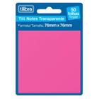 Bloco Adesivo Tili Notes Rosa 76x76 mm 50 Fls Tilibra