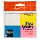 Bloco adesivo transparente 4 cores 38mmx50mm 50f jocar office