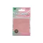 Bloco Adesivo Transparente Clear Notes - YES - Colorido/Tom Pastel - pacote com 50 folhas (Tipo Postit)