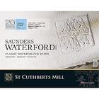 Bloco Aquarela Saunders Waterford 300g 041 x 031 cm 20 Fls Branco Natural