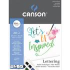 Bloco Canson Mix Media Lettering 24x32 200 g/m 20fls 60109829