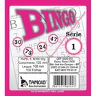 Bloco cartela para bingo rosa 100 folhas série1 tamoio